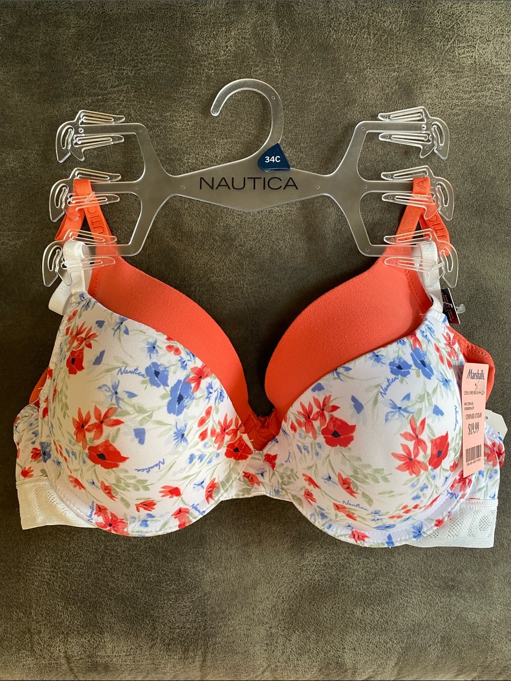 Nautica Bra's, 2 pack, 34C NEW W/Tag's